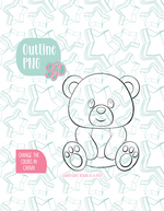 Teddy Bear Cookie Cutter STL File with PNG Images to Match - For 3D Printing and Edible Ink Printers