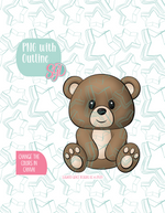 Teddy Bear Cookie Cutter STL File with PNG Images to Match - For 3D Printing and Edible Ink Printers