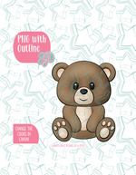 Teddy Bear PNG Image Set for Edible Ink Printers - Hand Drawn Editable Graphics