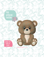 Teddy Bear Cookie Cutter STL File with PNG Images to Match - For 3D Printing and Edible Ink Printers