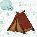 Tent Cutter STL File with PNG Images to Match - For 3D Printing and Edible Ink Printers