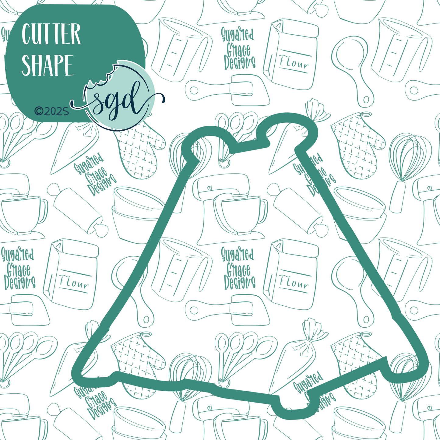 Tent Cookie Cutter with PNG Images to Match - Hand Drawn Graphics for Edible Ink Printers