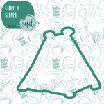 Tent Cookie Cutter with PNG Images to Match - Hand Drawn Graphics for Edible Ink Printers