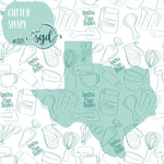 Texas State Cookie Cutter STL Files with PNG Images to Match - For 3D Printing and Edible Ink Printers