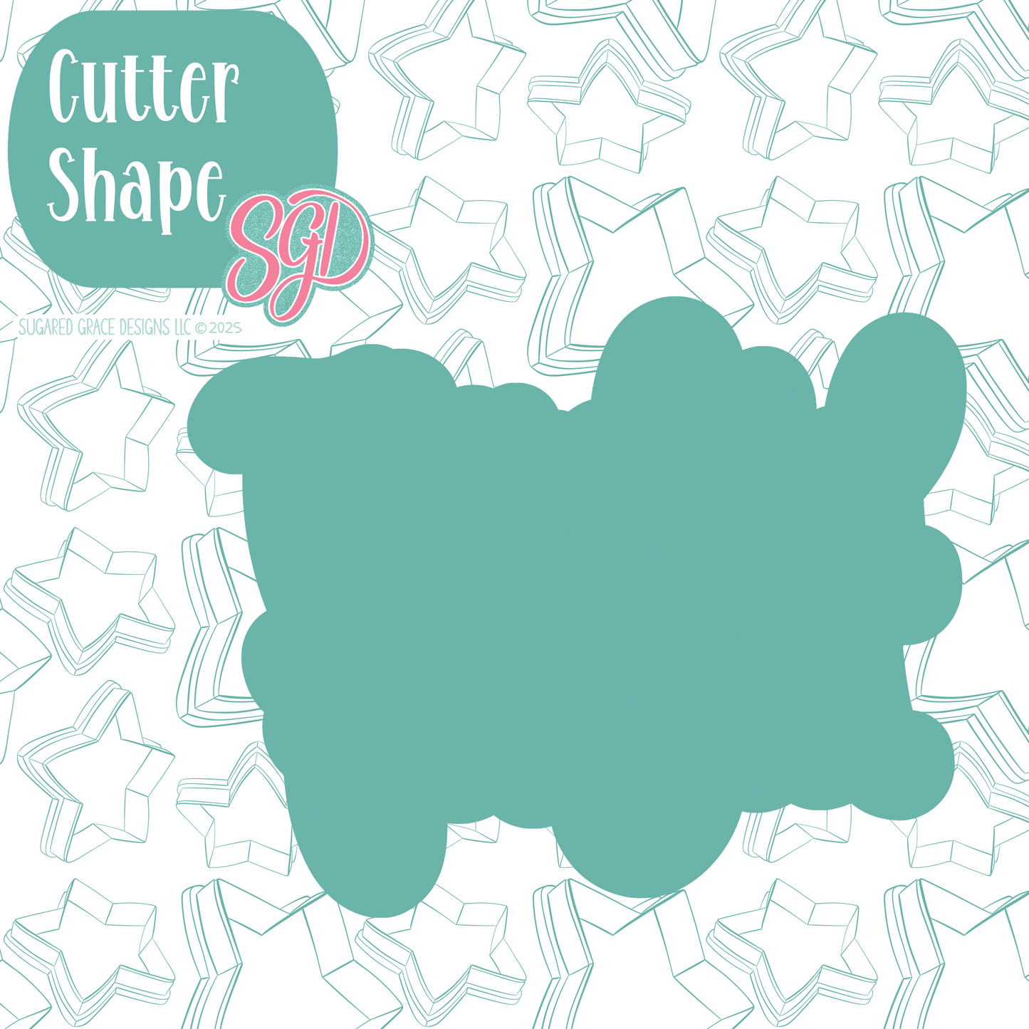 Thankful For You Cookie Cutter Plaque with PNG Images to Match - Hand Drawn Graphics for Edible Ink Printers