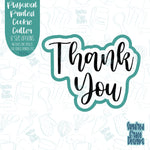 Thank you cookie cutter with png images for edible ink printers including Eddie