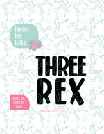 Three Rex Cookie Cutter STL File with PNG Images to Match - For 3D Printing and Edible Ink Printers