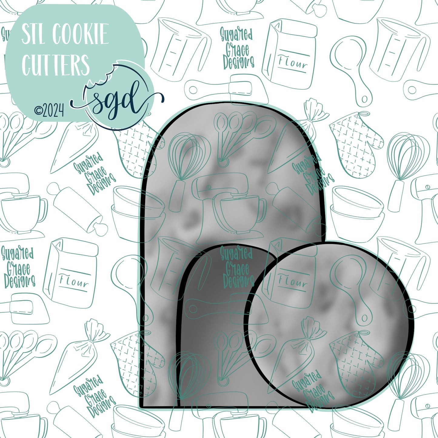 Easter Tomb Cookie Cutter STL File  with PNG Images to Match - For 3D Printing and Edible Ink Printers