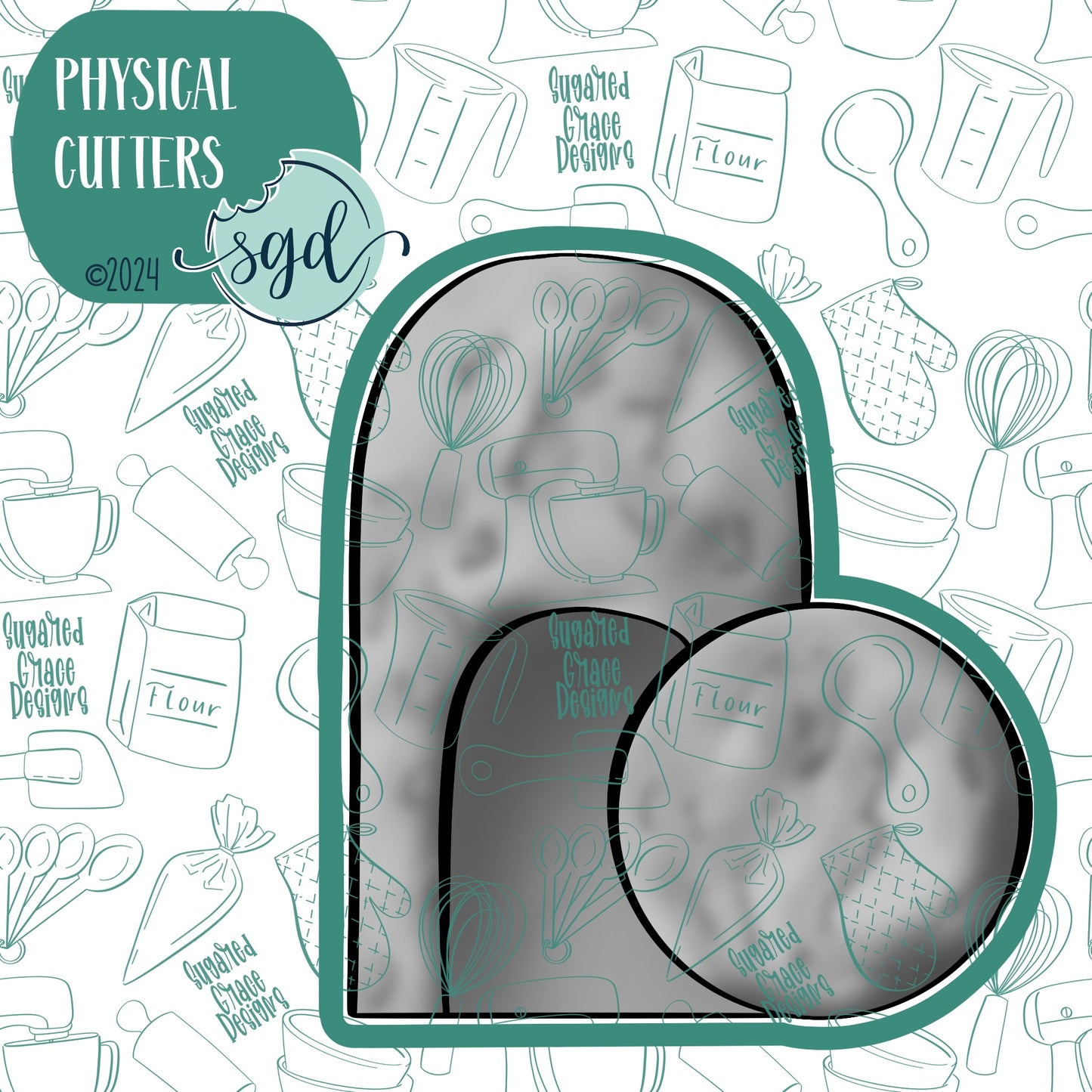 Easter Tomb Cookie Cutter with PNG Images to Match - Hand Drawn Graphics for Edible Ink Printers