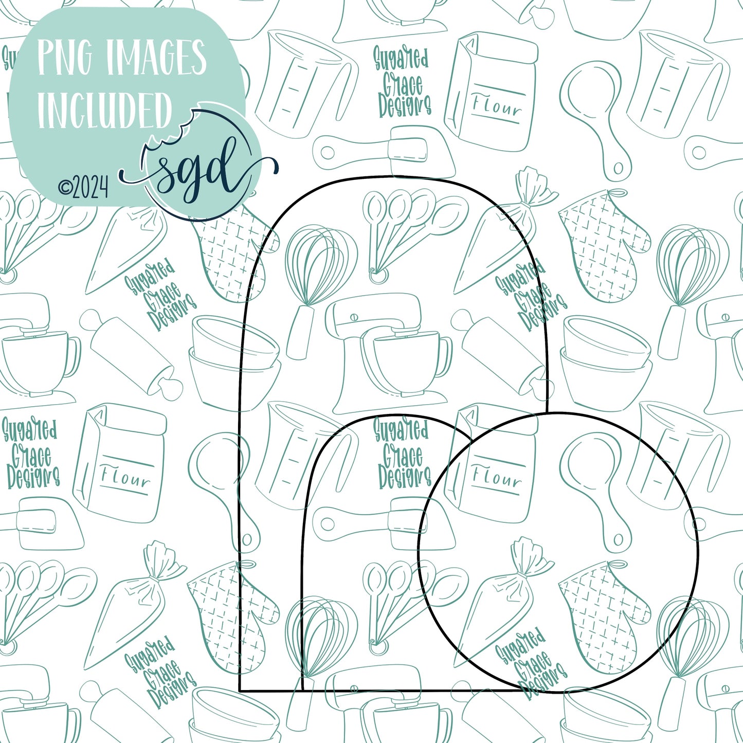Easter Tomb Cookie Cutter STL File  with PNG Images to Match - For 3D Printing and Edible Ink Printers