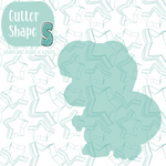 Green T-Rex Dinosaur Cookie Cutter STL File with PNG Images to Match - For 3D Printing and Edible Ink Printers