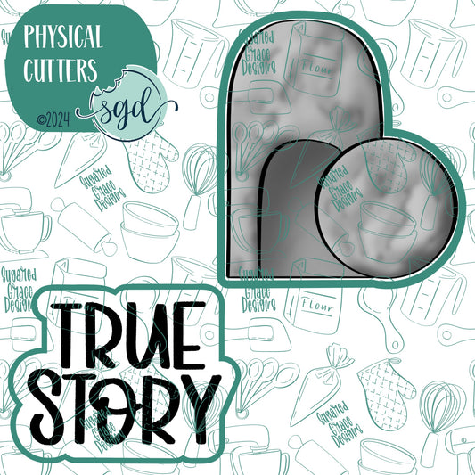 Easter True Story Plaque and Tomb Cookie Cutter Set of 2 with PNG Images to Match - Hand Drawn Graphics for Edible Ink Printers