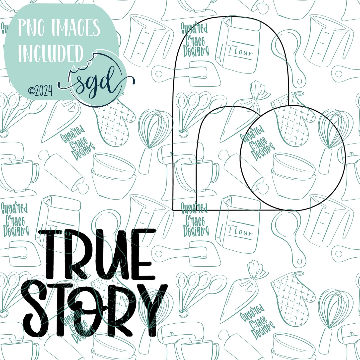 Easter True Story Tomb Cookie Cutter STL File Set of 2 with PNG Images to Match - For 3D Printing and Edible Ink Printers