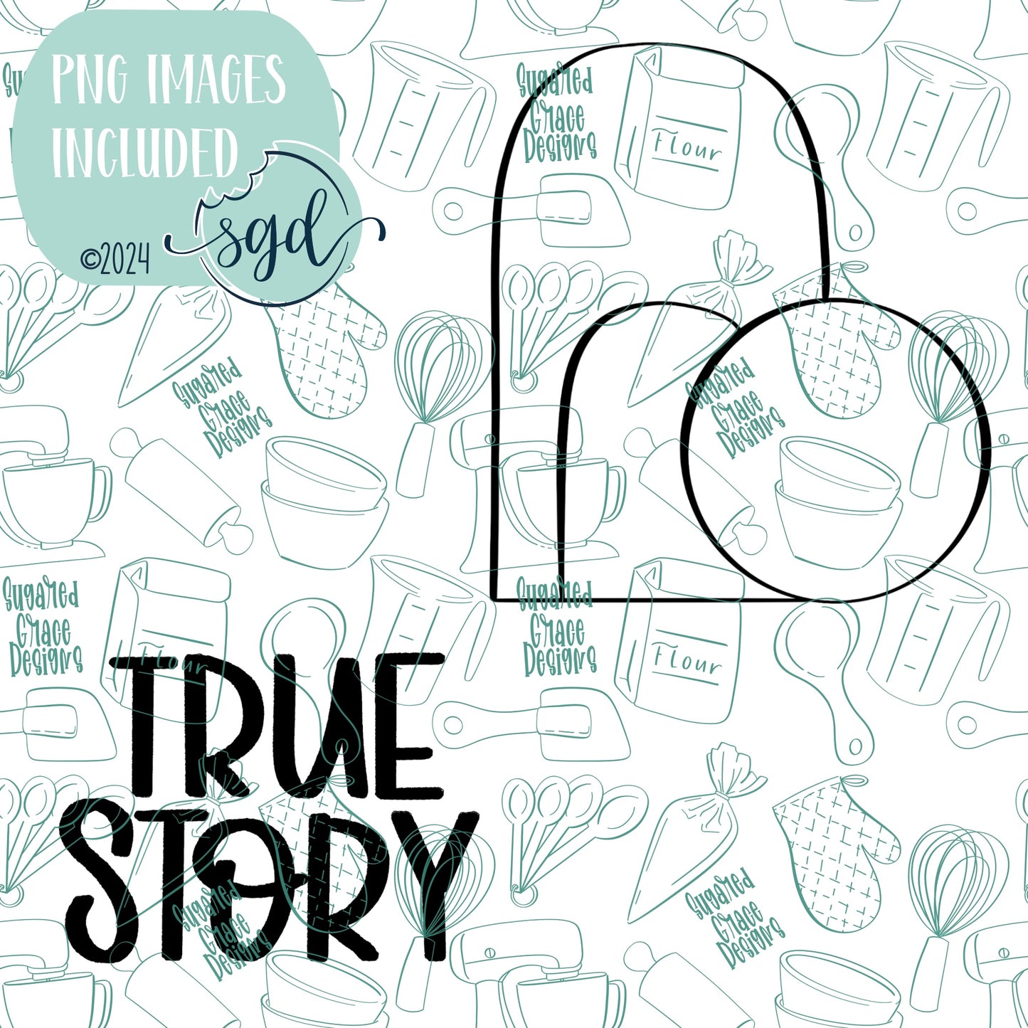 Easter True Story Tomb Cookie Cutter STL File Set of 2 with PNG Images to Match - For 3D Printing and Edible Ink Printers