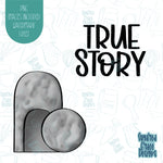 Easter True Story Cookie Cutter Set of 2 with Matching PNG Images for Edible Ink Printers Including Eddie