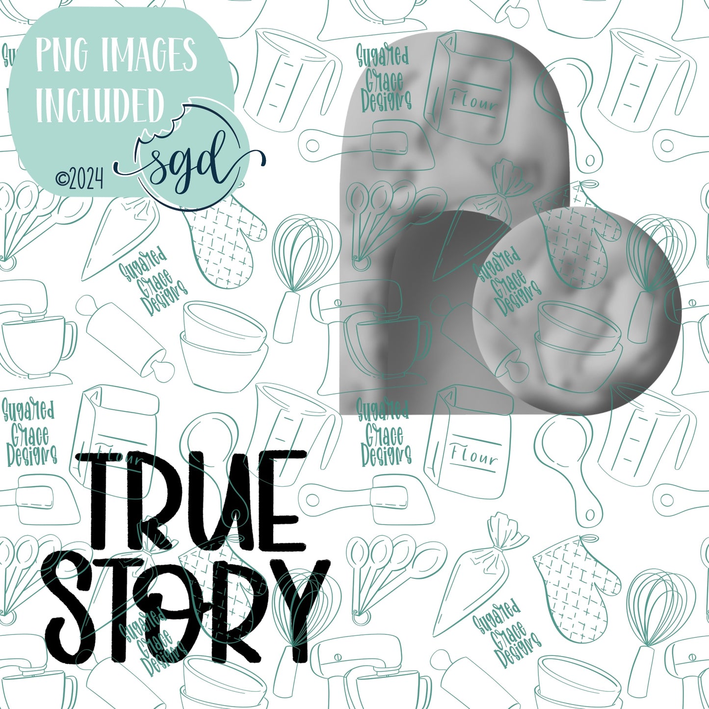 Easter True Story Tomb Cookie Cutter STL File Set of 2 with PNG Images to Match - For 3D Printing and Edible Ink Printers