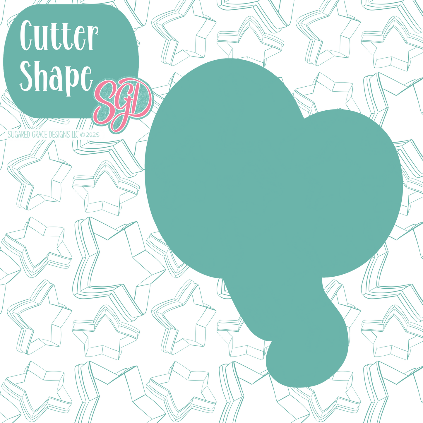 Turkey Eyes Cookie Cutter with PNG Images to Match - Hand Drawn Graphics for Edible Ink Printers