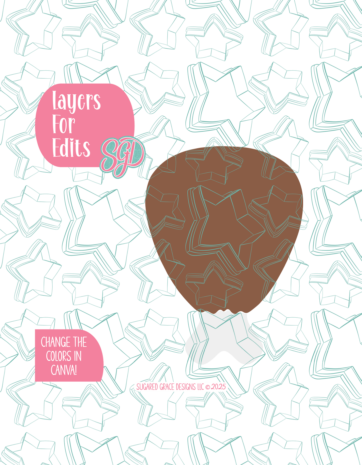 Turkey LegPNG Image Set for Edible Ink Printers - Hand Drawn Editable Graphics