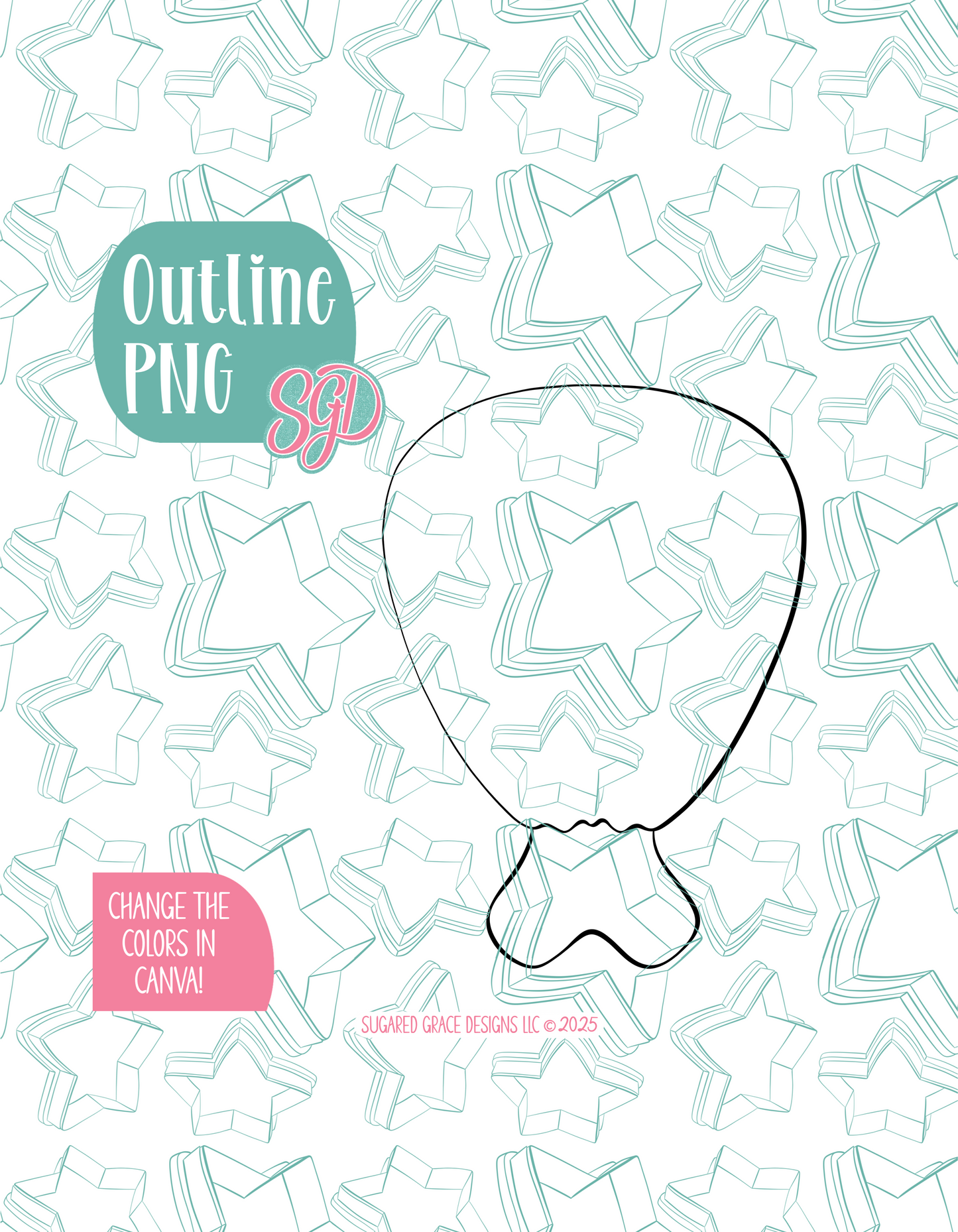 Turkey Leg Cookie Cutter with PNG Images to Match - Hand Drawn Graphics for Edible Ink Printers