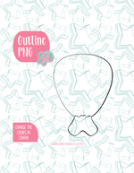 Turkey LegPNG Image Set for Edible Ink Printers - Hand Drawn Editable Graphics