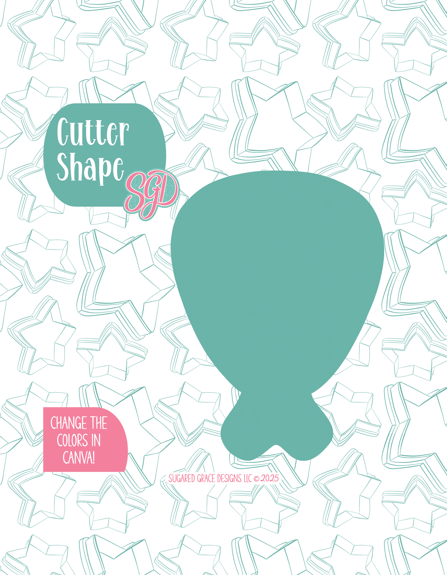 Turkey Leg Cookie Cutter with PNG Images to Match - Hand Drawn Graphics for Edible Ink Printers