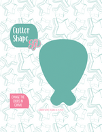 Turkey Leg Cookie Cutter with PNG Images to Match - Hand Drawn Graphics for Edible Ink Printers