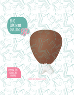 Turkey Leg Cookie Cutter with PNG Images to Match - Hand Drawn Graphics for Edible Ink Printers