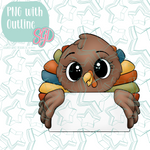 Turkey Plaque Cookie Cutter STL File with PNG Images to Match - For 3D Printing and Edible Ink Printers