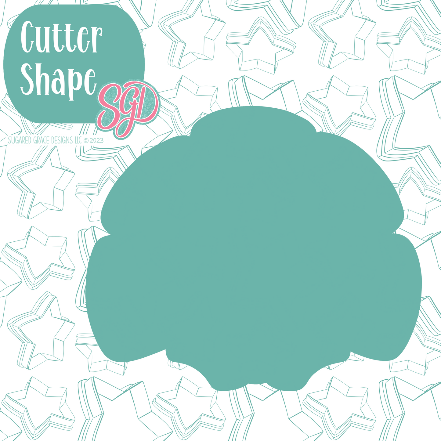 Chubby Turkey Cookie Cutter with PNG Images to Match - Hand Drawn Graphics for Edible Ink Printers