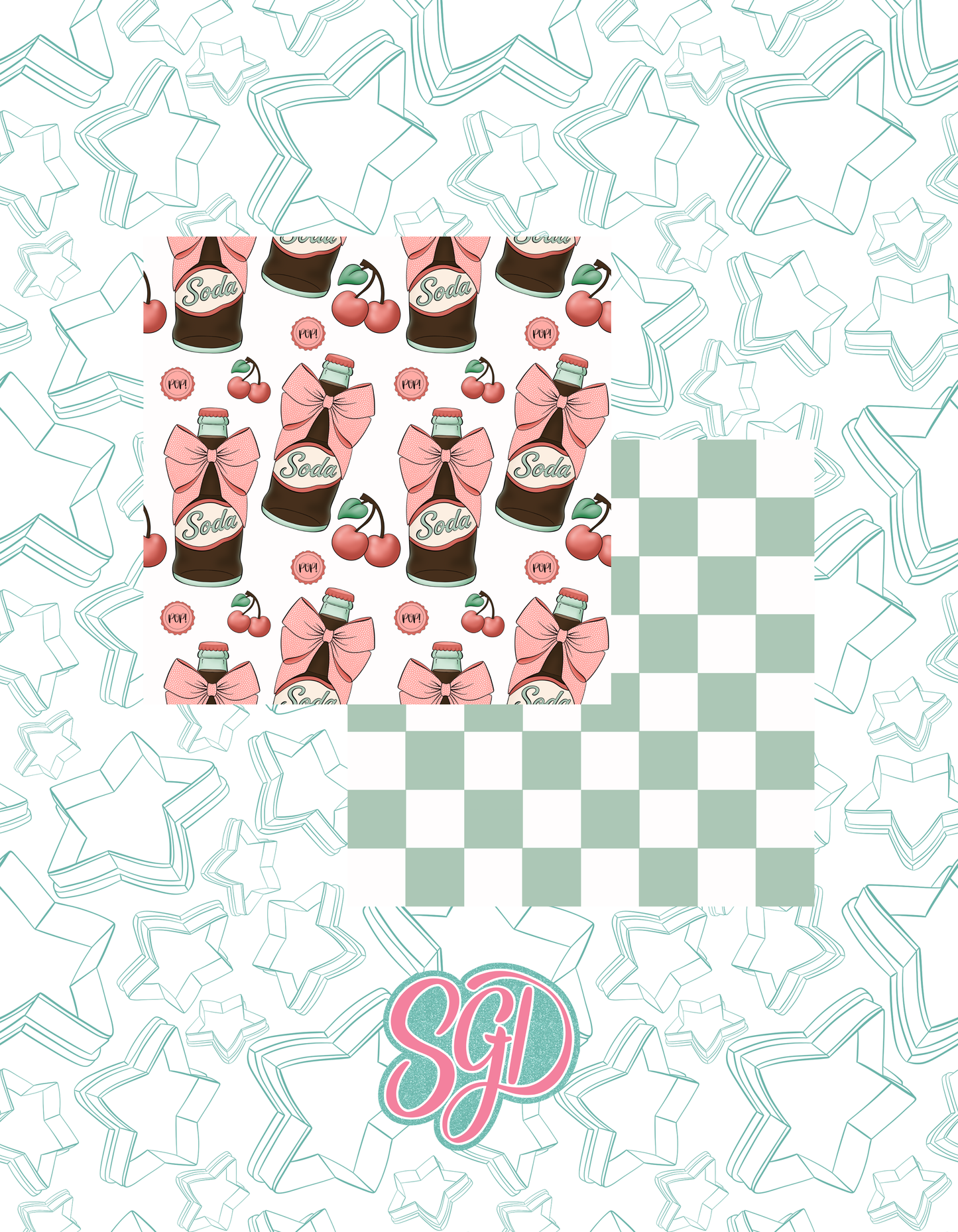 Ready To Pop Diner - 4 Cookie Cutter STL designs, 2 Cookie Tags, & 2 Printable Patterns - 8/26 Monthly Batch
