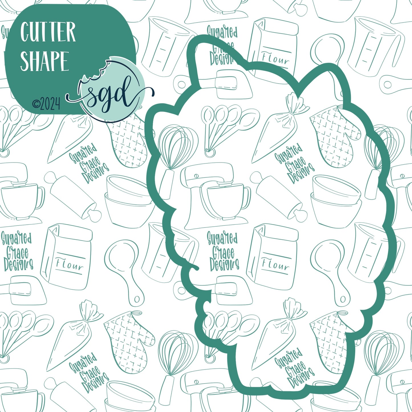 Unicorn Cookie Cutter with PNG Images to Match - Hand Drawn Graphics for Edible Ink Printers