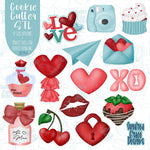 Valentines Day Mini Advent Cookie Cutter STL Set of 14 with PNG Images for Edible Printers Including Eddie