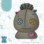 Voodoo Rag Doll Cookie Cutter STL Files for 3D Printing with Matching Printable PNG Images for Edible Ink Printers Including Eddie