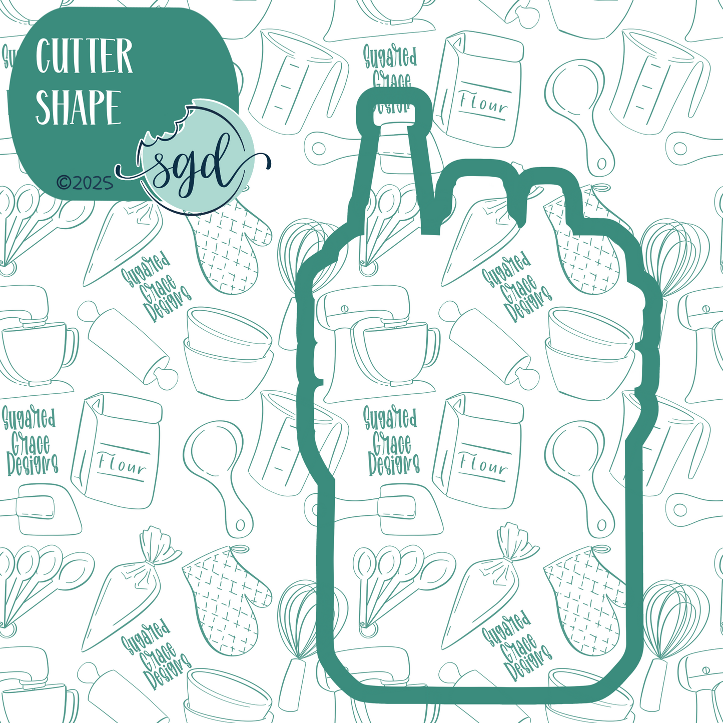 Walkie Talkie Cookie Cutter with PNG Images to Match - Hand Drawn Graphics for Edible Ink Printers