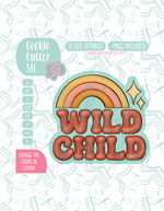 Wild Child Plaque Cookie Cutter STL and PNG set