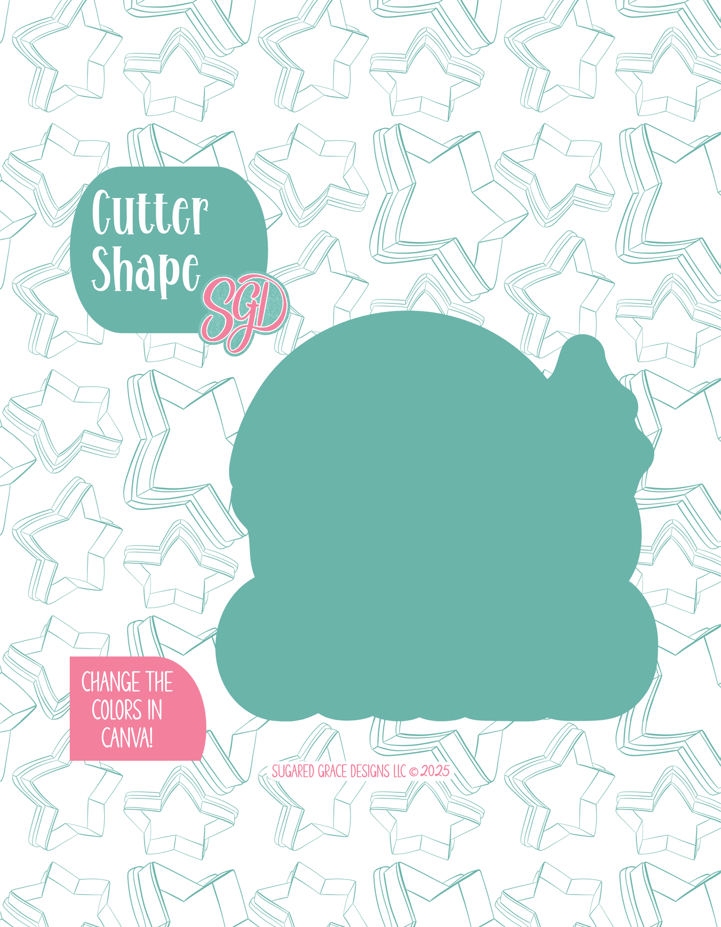 Wild Child Plaque Cookie Cutter with matching PNG