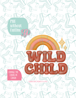 Wild Child Plaque Cookie Cutter STL and PNG set