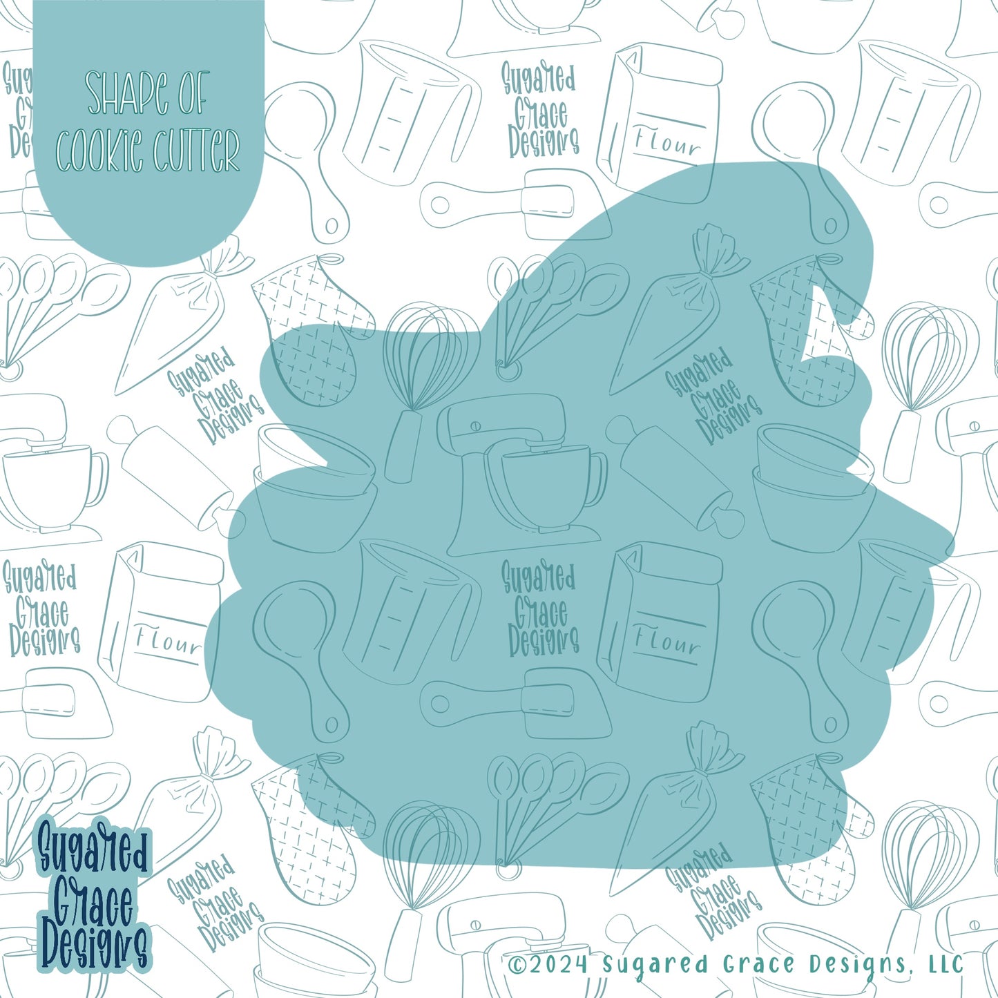 Witch Cookie Cutter STL Files for 3D Printing with Matching Printable PNG Images for Edible Ink Printers Including Eddie