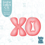 Valentines Day XO Cookie Cutter With Matching PNG Images for Edible Ink Printers Including Eddie