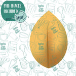 Yellow Leaf Cookie Cutter with PNG Images to Match - Hand Drawn Graphics for Edible Ink Printers - Fall Autumn Cookie Ideas