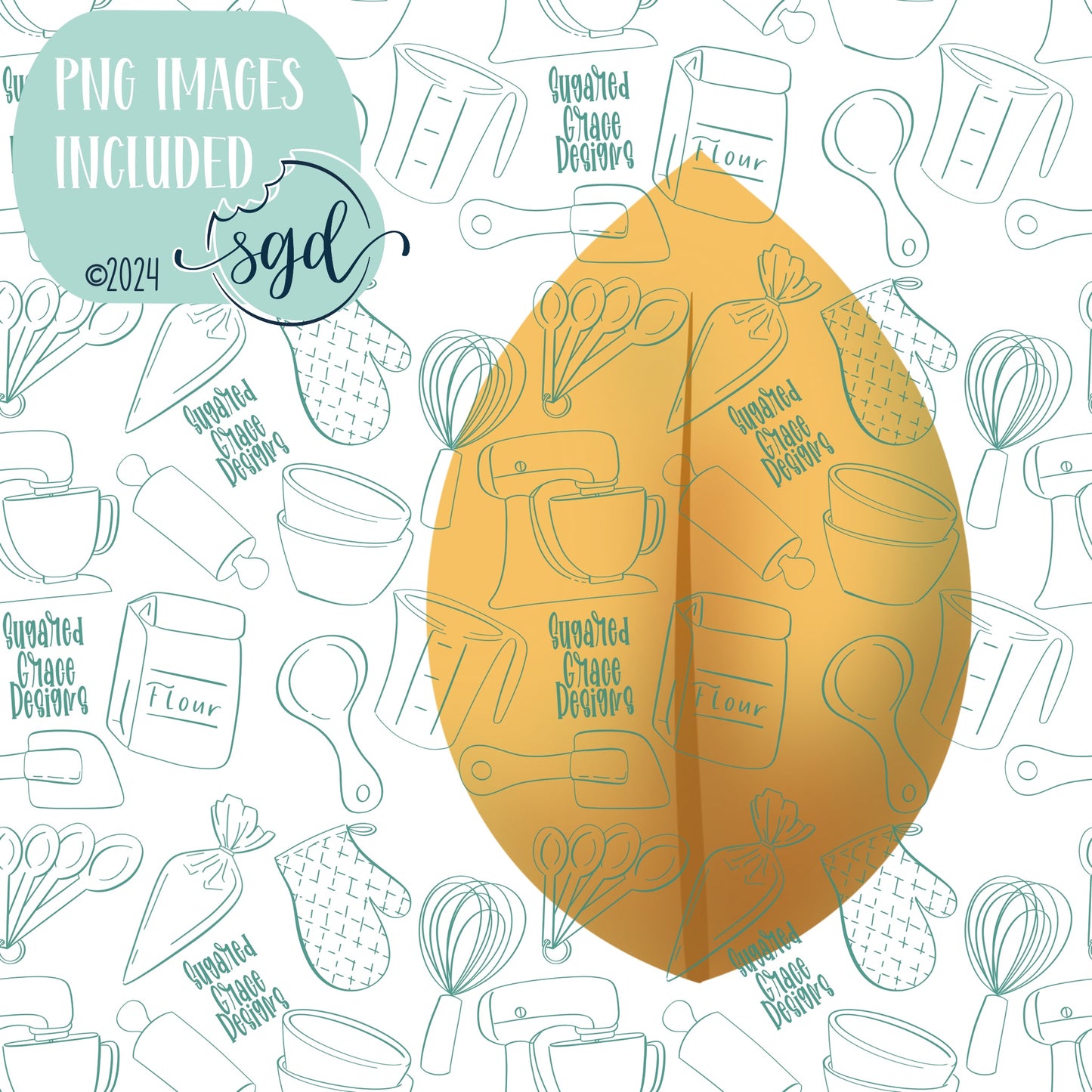 Yellow Leaf Cookie Cutter STL Files with PNG Images to Match - For 3D Printing and Edible Ink Printers