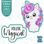 You're Magical Unicorn Punny Valentines Day Cookie Cutter with Matching PNG Images for Edible Ink Printers Including Eddie