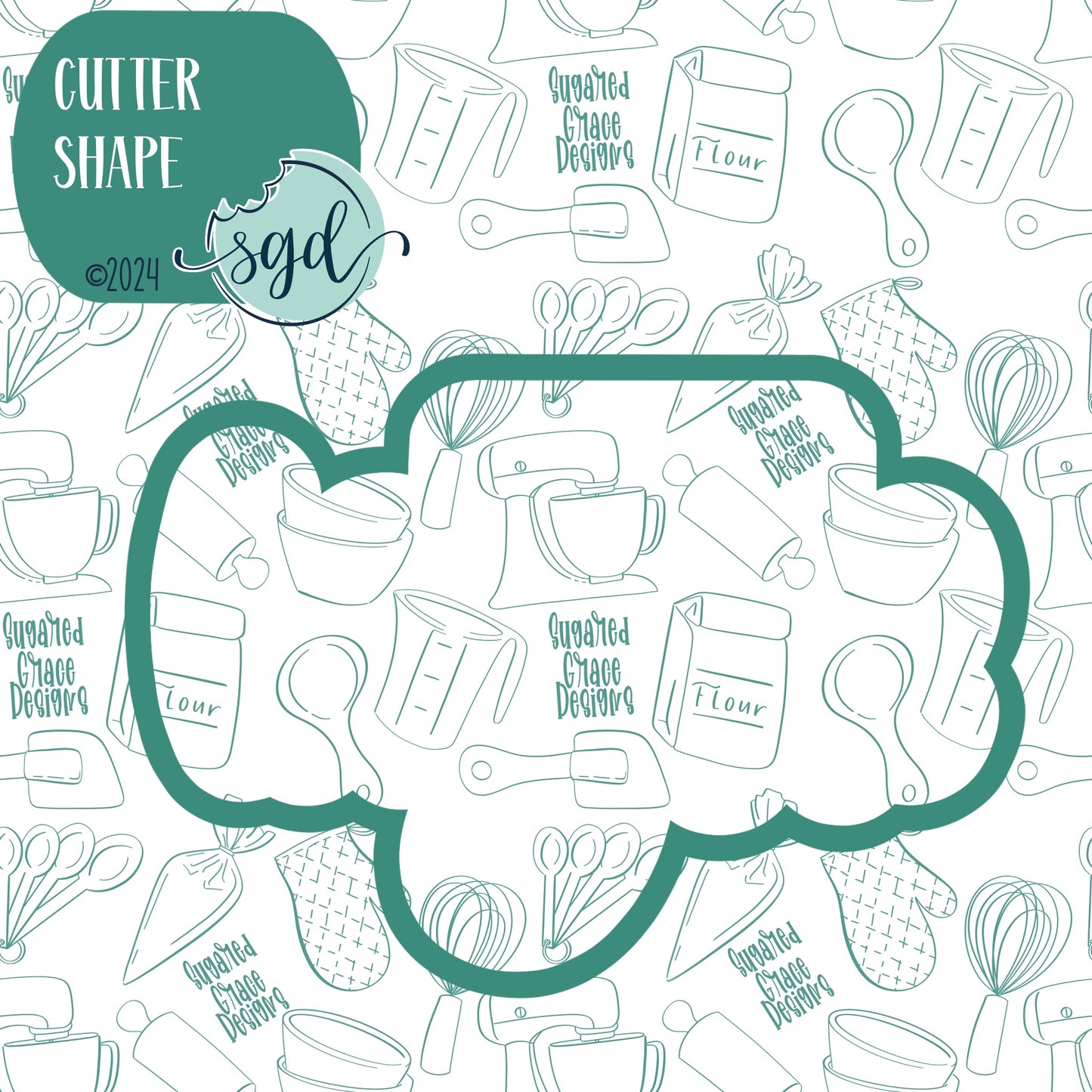 You're Magical Word Plaque Cookie Cutter with PNG Images to Match - Hand Drawn Graphics for Edible Ink Printers