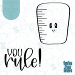 You Rule Cookie Cutter STL File Set of 2 for 3D Printing with Matching Printable PNG Images for Edible Ink Printers Including Edie