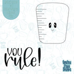 You Rule Cookie Cutter STL File Set of 2 for 3D Printing with Matching Printable PNG Images for Edible Ink Printers Including Edie