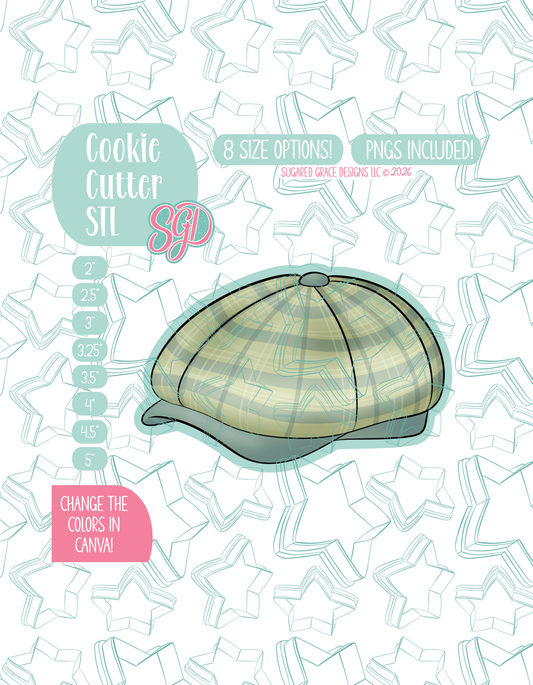 Golf hat or cap Cookie Cutter STL and PNG set