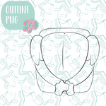 Cooked and Basted Turkey Cookie Cutter STL File with PNG Images to Match - For 3D Printing and Edible Ink Printers