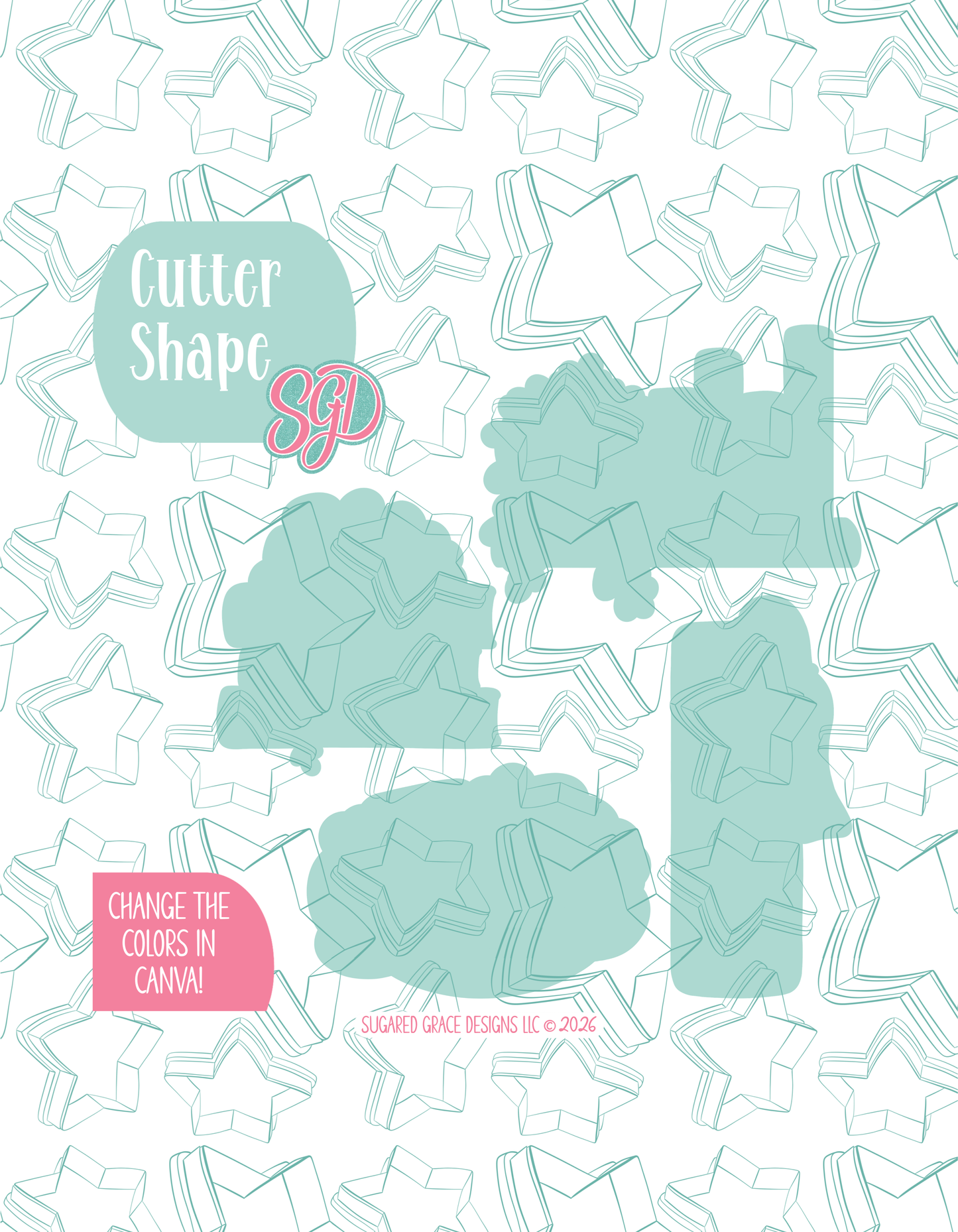 A New Chapter Begins  - 4 Cookie Cutter STL designs, 2 Cookie Tags, & 2 Printable Patterns - 6/26 Monthly Batch