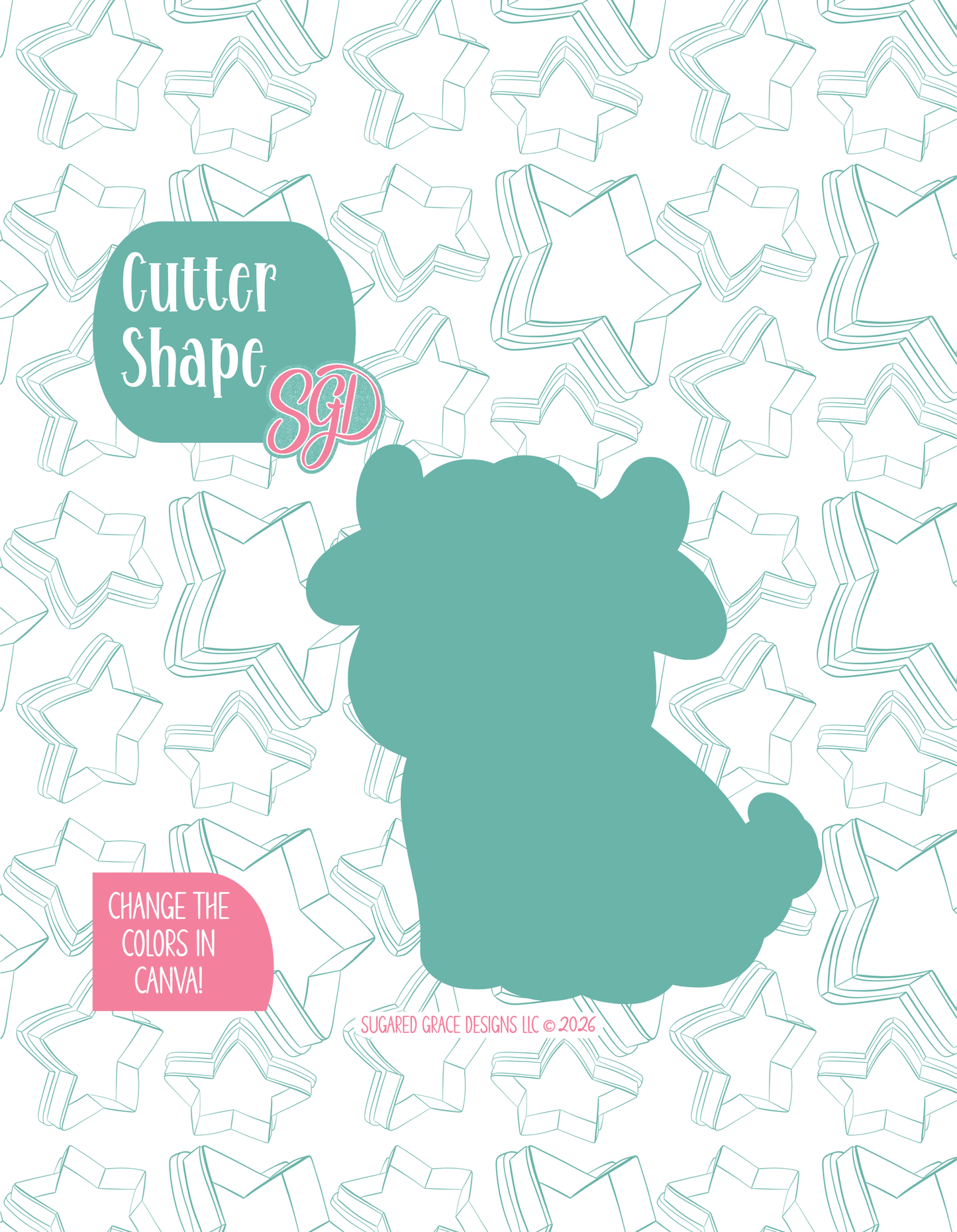 First Place Prized Cow Ticket Cookie Cutter with matching PNG
