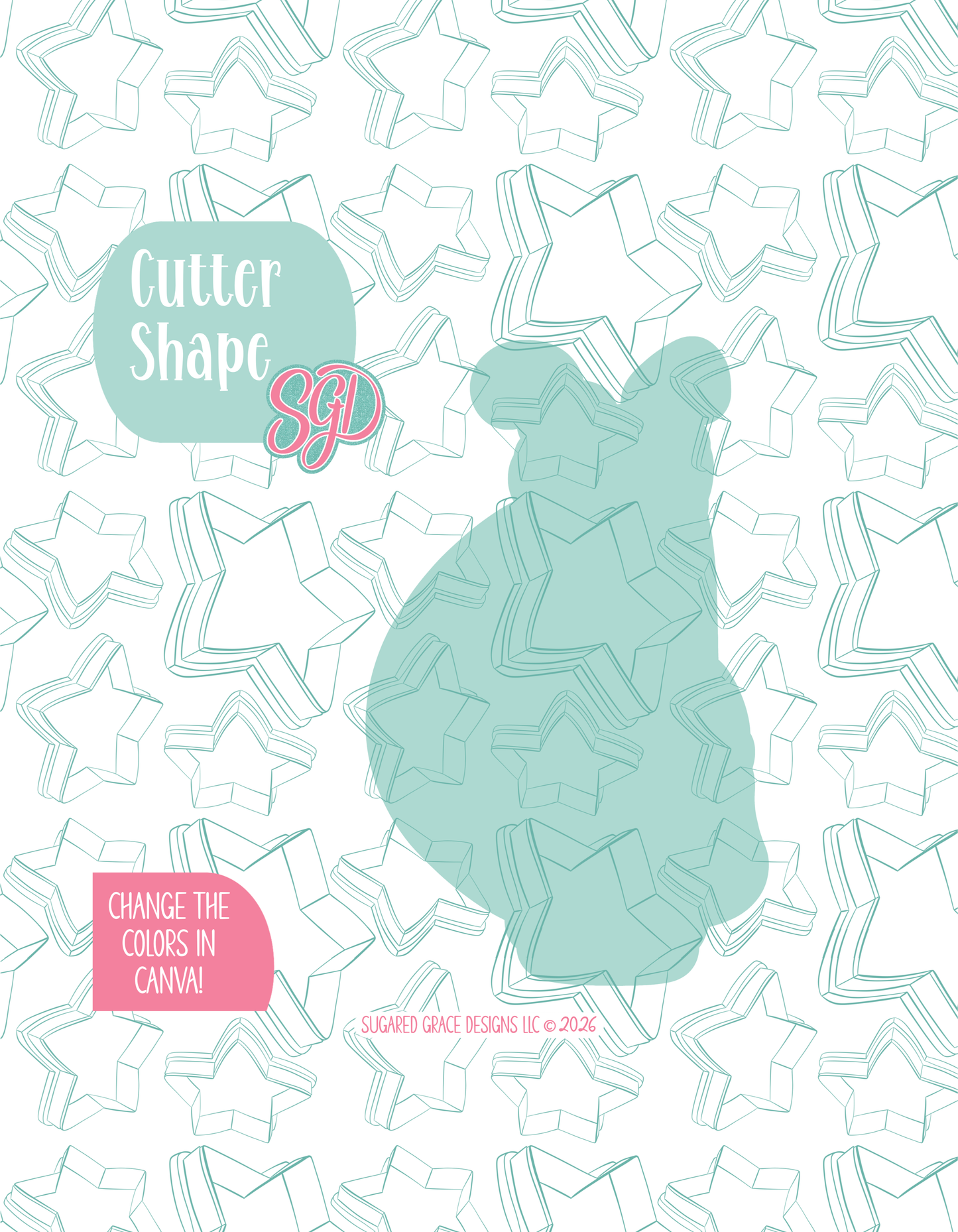 Golf Bag Cookie Cutter STL and PNG set